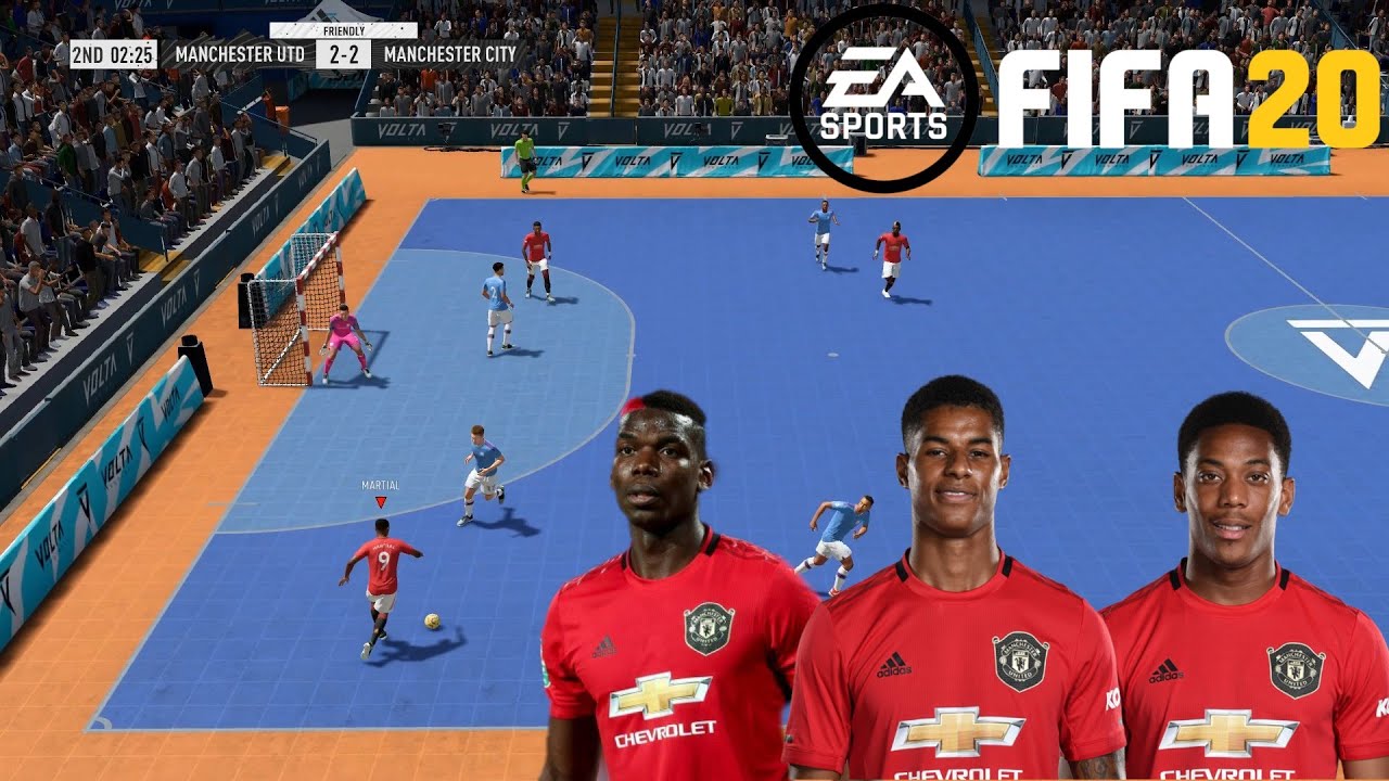 เกมส์ ฟุต ซอ ล pc  2022  FIFA 20 - MU VS MAN.CITY | VOLTA 5 VS 5 | FUTSAL GAMEPLAY | PS4 PRO