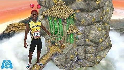 iGameMix😀TEMPLE RUN 2 Fullscreen☑️UsainBolt Champion Heart Hat Sky Summit*Gameplay For Kid#467