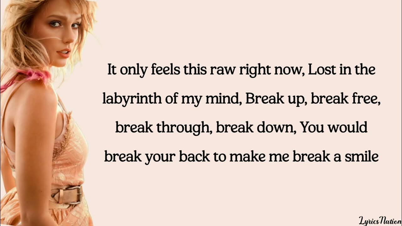 Taylor Swift Labyrinth (lyrics) YouTube