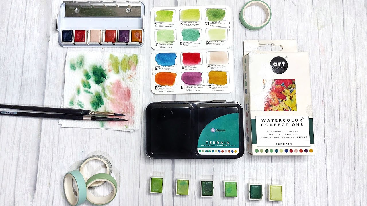 Unboxing : Art Philosophy Watercolor Confections "Terrain" - Youtube