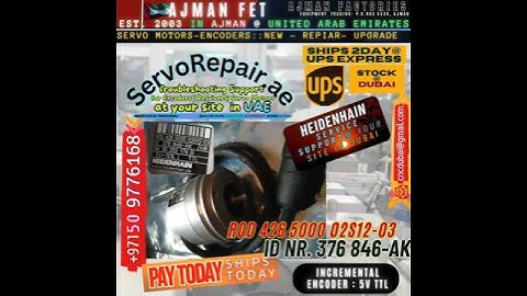 Heidenhain Technical Support for Repair : Failed encoder of CNC Machine. ROD426500002S12-03 AjmanFET