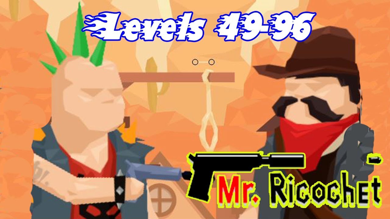 Mr Ricochet Puzzle Gameplay All Levels 49-96 Chapter 4, 5, 6