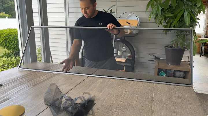 Re-Screening Old Andersen Window Screens That Have Metal Splines