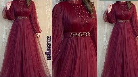 simple net maxi design/ long net frock design #ytvedio #frocks