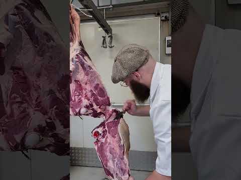 Breaking a butt of beef, Aussie butcher style