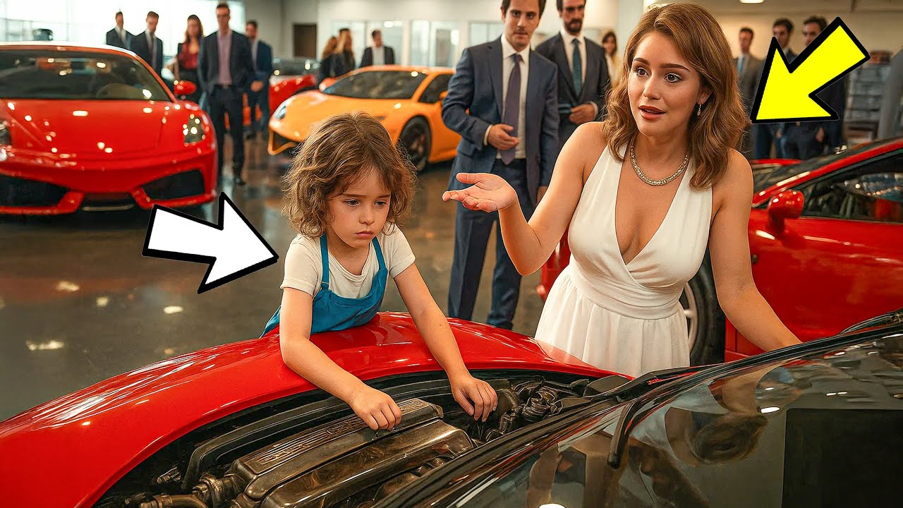 „Niemand kann diesen Ferrari reparieren!“ – Reiche Erbin lachte, bis die Hausmeistertochter kam