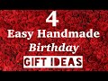 4 Easy Handmade Birthday Gift Ideas/Beautiful Handmade Gift Ideas For Birthday