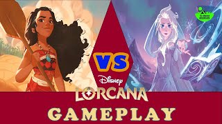 Epic Disney Lorcana Showdown: Ruby Amethyst Control vs Amber Sapphire Moana!