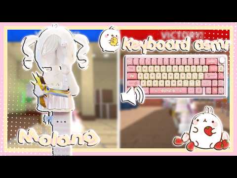 BEATING A HACKER AS MOLANG IN MM2 || Handcam || Keyboard Asmr || Murder Mystery 2