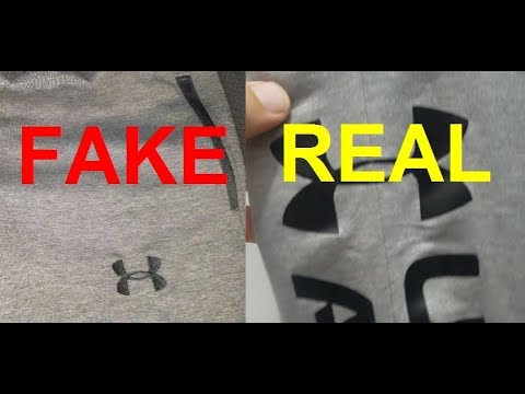 Real vs. Fake Under Armour pants. How 