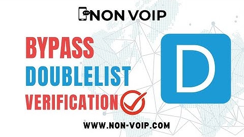 Bypass Doubelist SMS verification with real USA non voip phone number non-voip.com