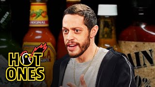 Pete Davidson Drinks All The Milk While Eating Spicy Wings Hot Ones