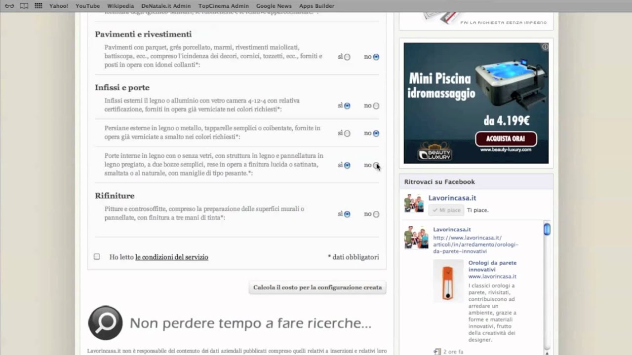 Calcolo automatico dei costi di ristrutturazione lavorincasa.it ... Calcolo costi ristrutturazione appartamento