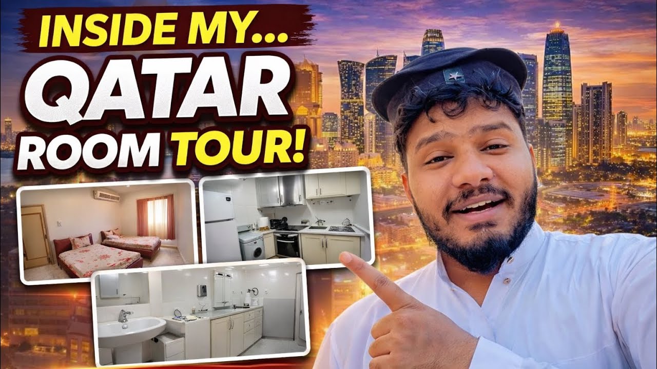 👉 QATAR MEIN MERA ROOM 😱 | Kitchen, Bedroom, Bathroom | Full Room Tour 🇶🇦
