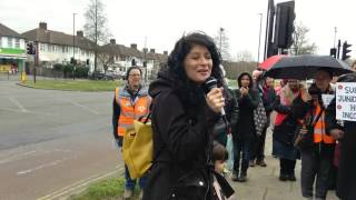 Shappi Khorsandi at Ealing Hospital Rally #juniordoctors