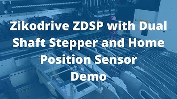 Zikodrive ZDSP with Dual Shaft Stepper and Home Position Sensor - Simple Bench Demo