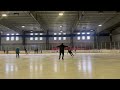 Figure Skating Pairs Throw with Hockey Skates