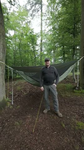 Abtropfschnüre halten die Hängematte trocken #hängematte #hammock #tips