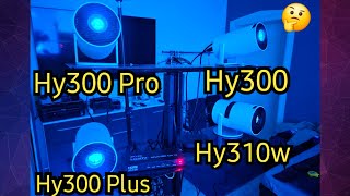 Projektory Led Hy300 Hy300 Pro Hy310w Hy300 Plus porównanie wyświetlanego obrazu