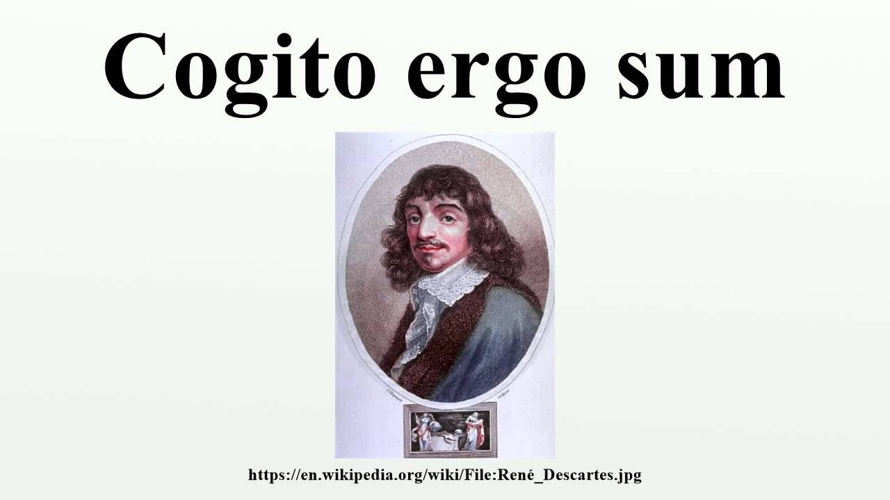 Cogito ergo sum - YouTube