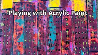 INTUITIVE ACRYLIC PAINTING: Art for the Trash Journal