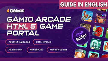 Gamio Arcade HTML5 Game Portal PHP Script | php script for adsense approval | gaming script