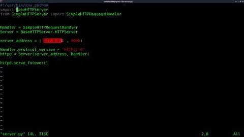 Setup a Webserver with Python   Linux Tutorials clip25