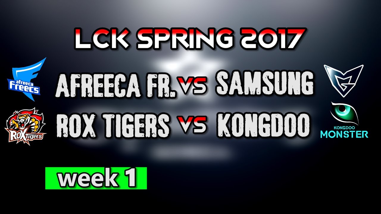 = 5.55600 kilometers 2017 LCK Spring Split Week 1 Day 3 key moments