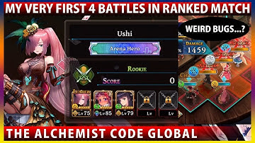 Finally The Real Time PVP Is Here! My 1st 4 Ranked Match Battles Showcase (The Alchemist Code)