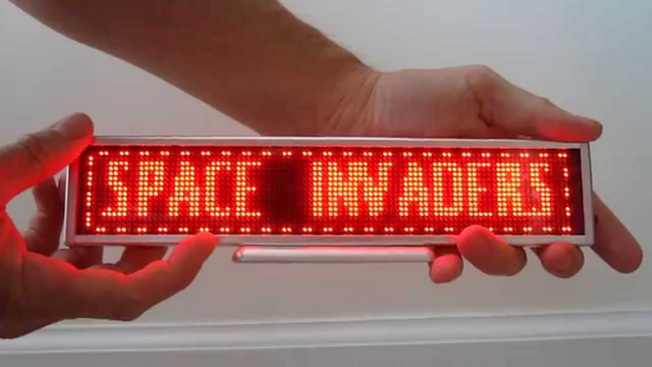 led message board sign display programmable scrolling light game room matrix decoration electronic digital signs signage lights strip