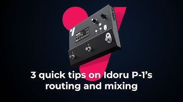 3 quick tips on routing and mixing with the Idoru P-1 backing track player