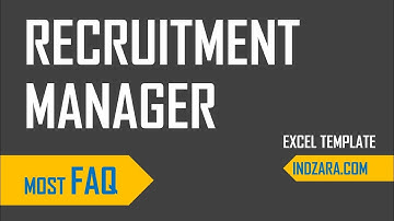 Recruitment Manager Excel Template - Most Frequently Asked Question (FAQ)