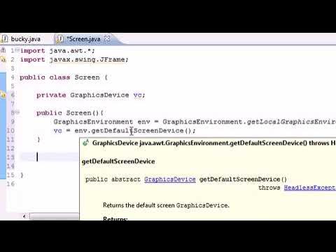 Java Game Development 3 Creating a Screen for Games - YouTube