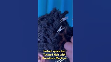 Instantly Quick Loc twists with Dreadlock Machine #dreadlocks #locs #locstyles #loctician