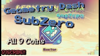 Geometry Dash Subzero | All Levels (All Coins)