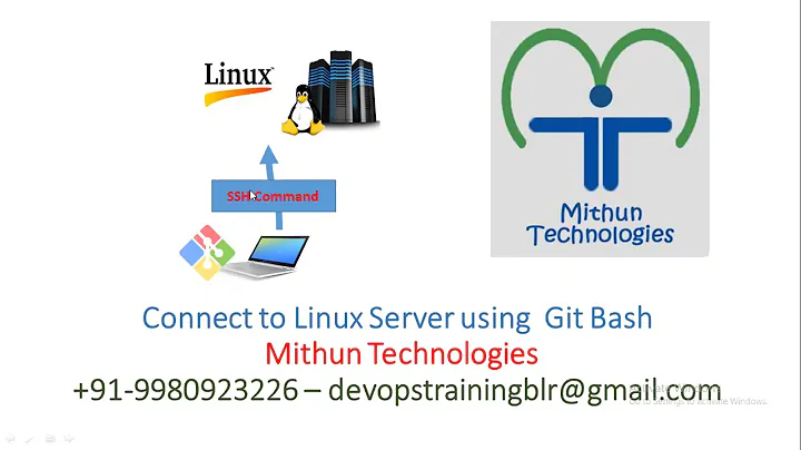 Connect to Linux Server Using Git Bash - SSH Command - Mithun Technologies - 9980923226