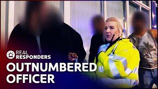 BODYCAM REVEALS ROOKIE COP SWARMED BY VIOLENT MOB | REAL RESPONDERS