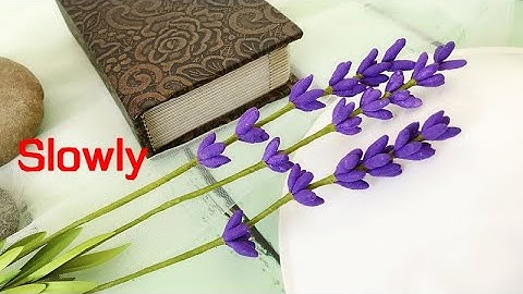 ABC TV | How To Make Easy Lavender Flower #2 (Slowly) - Craft Tutorial