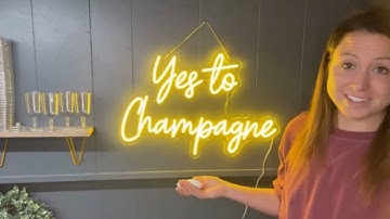 Single Colour Neon Bar Sign with Dimmer Remote