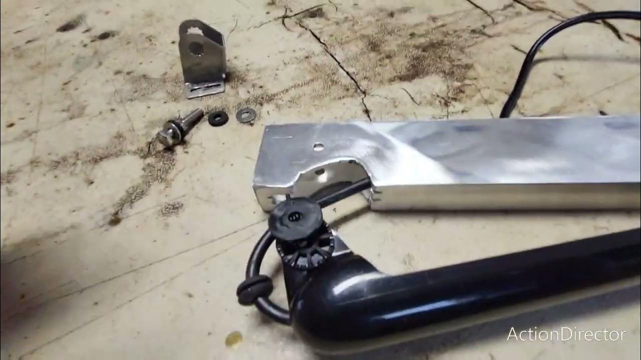 lowrance Tripleshot home made trolling motor mount. YouTube