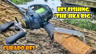 Bass fishing with Jika Rig on the New Shimano Curado BFS reel 2021