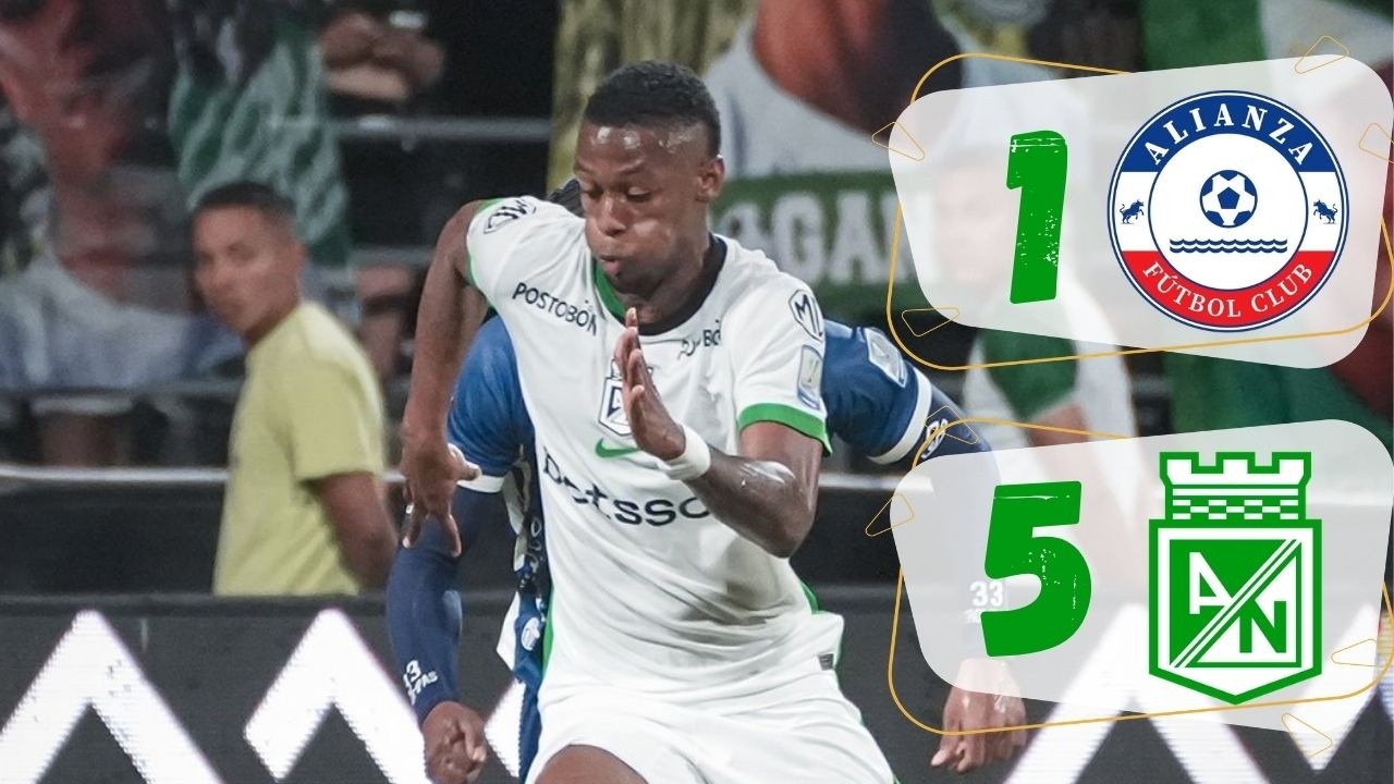 Alianza Fc 1 - 5 Atlético Nacional ⚽ LIGA BETPLAY ⭐ LIGA COLOMBIANA (CC 3.0) RADIO
