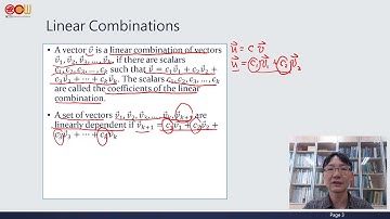 Lec03 應用數學-線性代數 Using Algebraic Properties for computation、Independent Vector Spanning R^2 Space...
