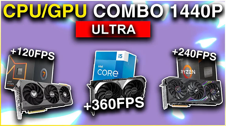 Die besten CPU & GPU Kombinationen für 1440p ULTRA Gaming PC Builds 2024!
