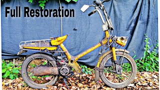 Restoration Abandoned Old Motorcycle Honda Express NC50 | Two Stroke Engine 1982 | Full Restoration