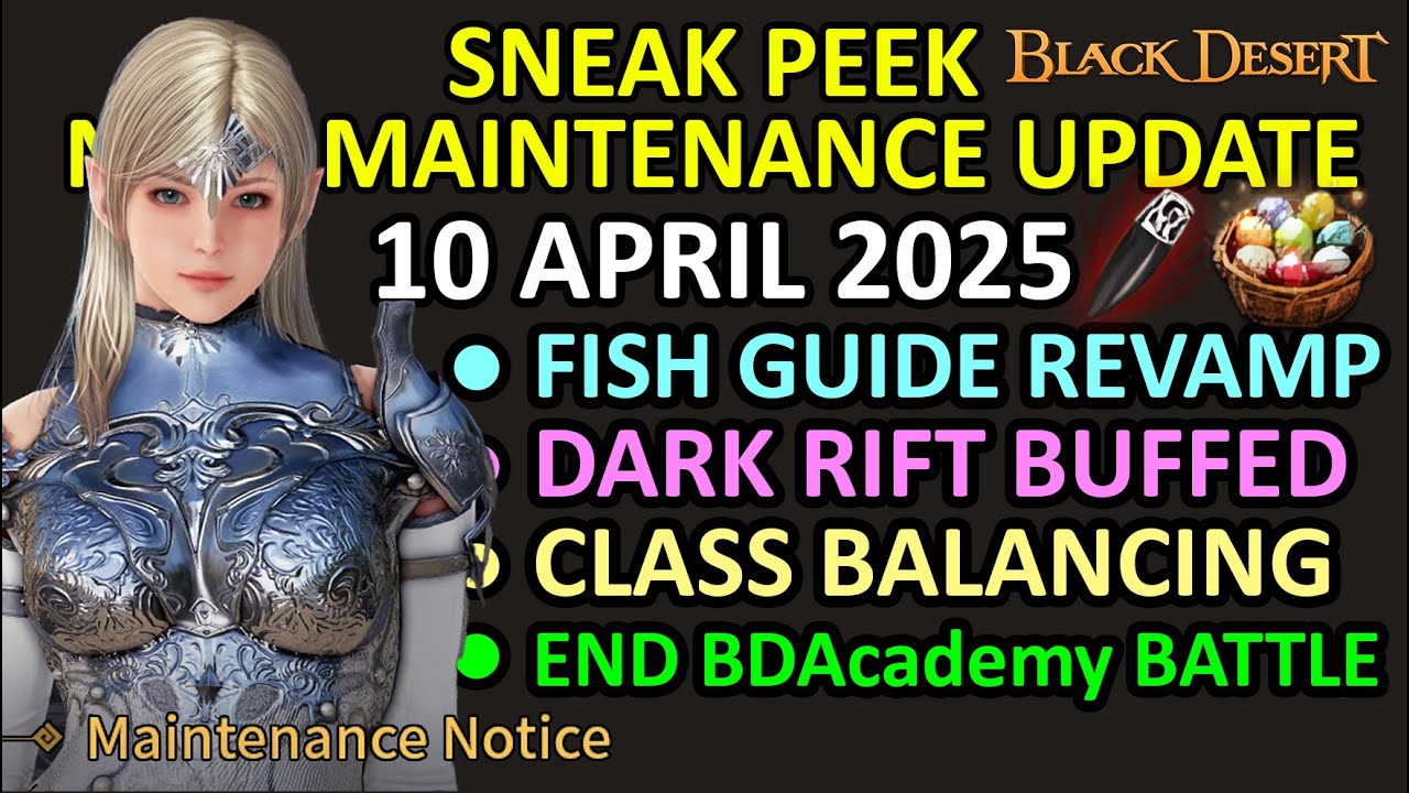 Buffed Fish DARK RIFT BUFFED, FISH GUIDE REVAMPED, CLASS BALANCING (BDO Sneak Peek ...