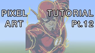 Minecraft Pixel Art Tutorial - The Flash Part 12