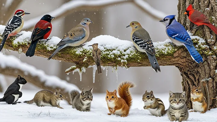 🔴 24/7 LIVE: Cat TV for Cats to Watch 😺 Cute Birds Chipmunks Squirrels HDR