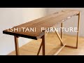 ISHITANI - Making a Live Edge Wood Counter Table - Chestnut