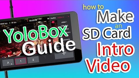 YoloBox SD Card Intro Premiere Pro tutorial